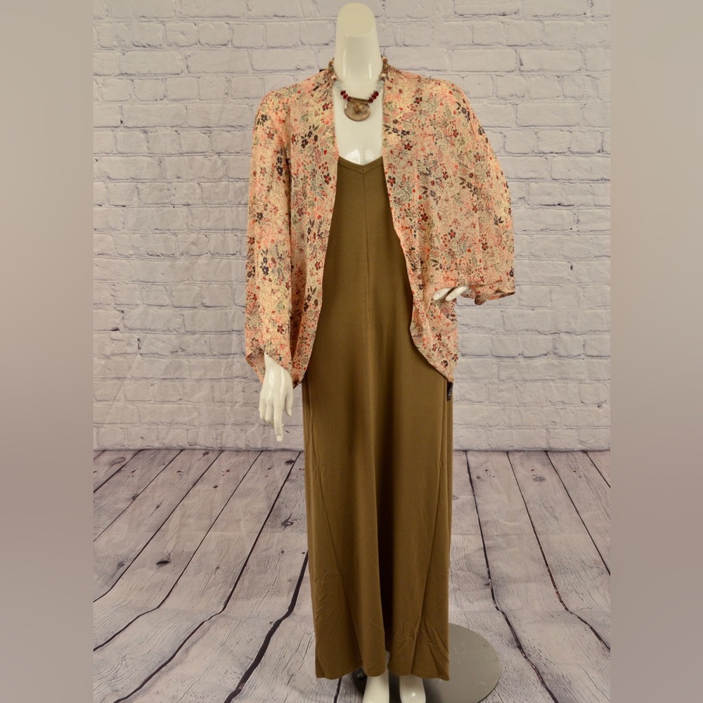 BN Zenana Plus Size Dusty Olive  V Neck Maxi Dress With Pockets Various Sizes - Picture 9 of 13
